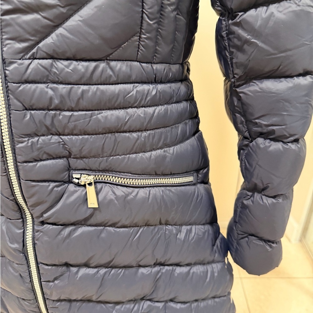 Karen Millen Navy Quilted Down Puffer Coat 💙 - Picture 5 of 12
